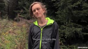 Exhausted Long-Haired Twink Fucks Wild in the Woods - XXX Gay