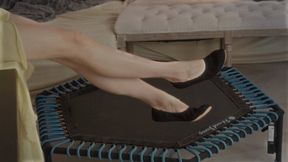 Goddess Amber Is In The House - Black Gym Slippers - Full