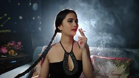 Alisha Defines Glamour Blowing Smoke in your face!