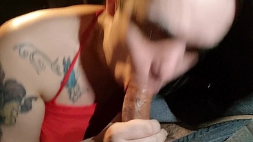 I gave him a ride and sucked his dick until he came in my mouth