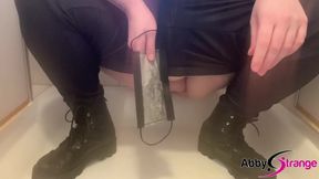 Chubby German Abby Strange - Pee Compilation, Outdoor Pissing