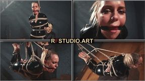 Annabelle in a Catsuit - Hogtied and Suspended (FULL HD MP4)