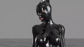 Evelyn Captured by Latex Symbiote