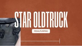 star old truck and pedal pumping cowboy boots