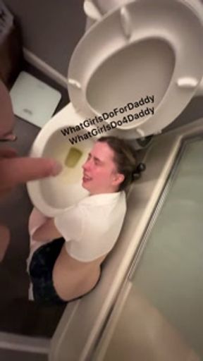 [OC] Amateur - Pissing all over a stupid empty-headed fuck-hole human urinal!