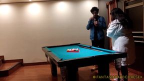 Giving My Best Friend Some Good Butt Massages After a Game of Pool. Enjoy