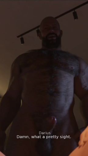 Shy straight man fucks on a hot night with his furry neighbor.   Clip 1