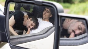 Road Trip Buddies Turn Horny: Hot Action in Truck!