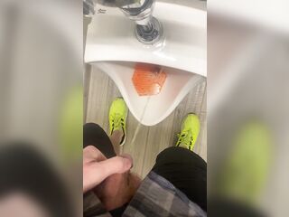 Taking A Urinate In The Urinal At My Buddy’s Office
