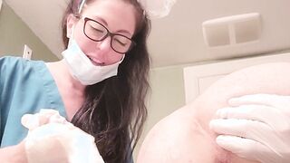 Nurse Nerdy Obtaining A Semen Sample