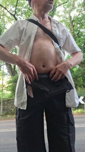Just walking to work this morning and decided to whip it out, what would you do if you saw me like this?