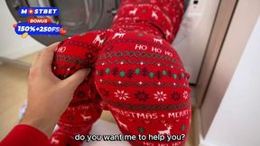 The Best Christmas Gift Is: Step Sister Stuck In A Washing Machine!