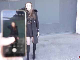 GERMAN SCOUT - Anal Fisting and Bang at Real Casting with slender saggy Breasts Beauty Emma Scarlett