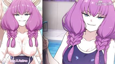 Frieren's Swim Blowjob Leaks Her Aura Bigger Tits