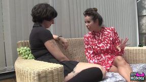 StepMom Amica StrapFucks Petite Kiki Gushing Rough Toy Destruction