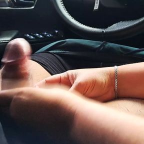 A good wank in the car before leaving home