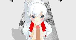 RWBY Weiss BJ - First Taste of Cock Hentai (A XXX Parody)