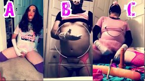 Sissy gay game 1 which one makes you cum harder a b or c