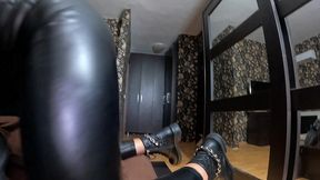 nymphomaniac step-mom wants cum her leather clothes 282