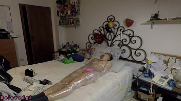 Tickle and orgasm while she is mummified