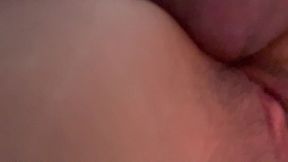 asian girl anal riding his white cock