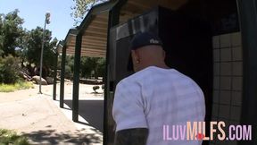 Blonde Gets Huge Cumshot on Her Pierced Tongue