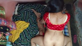 Lall sari blouse me meenu bhabhi ne apne yar ko chudai ka pura maza deya