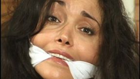 Beautiful Playmate Devin DeVasquez and her pretty bare-breasted friend Antonia struggle bound and gagged together!