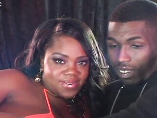 Chocolate Glow - Curvy Honey Gets Her Large Boobs And Constricted Pussy Screwed
