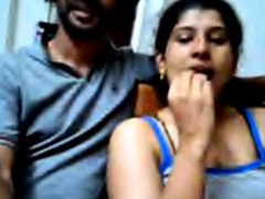 Desi couple loves flashing on webcam