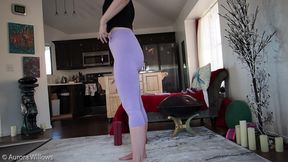 Restorative yoga hamstring stretch