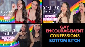 GAY SECRET CONFESSION COMPILATION - Bisexual Encouragement with Countess Wednesday - Encouraged Bi, Imposed Bi, Gay Sex, Bundle MP4 1080p