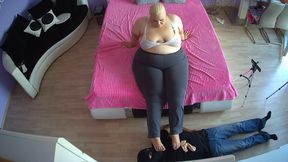 Worshiping the feet of a SSBBW
