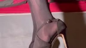 Nylons In Heels — You Want To Know How These Heels Feel On My Feet Don’t You?