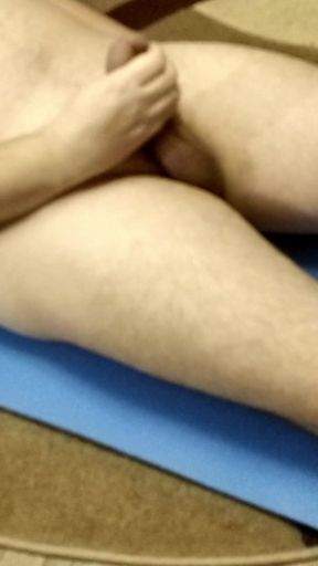 Exhausting Home Workout Naked with Kettlebell and Cardio Masturbation (4K)   Clip 1