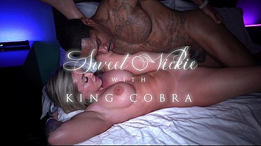 Late Night BBC Fucking with MILF Sweet Vickie and King Cobra