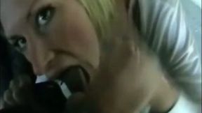 Playful blonde bitch gives me really amazing blowjob