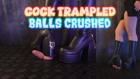 Cock Trampled and Balls Crushed Under My Naked Wolfe Spice Boots (Close Double Version) - TamyStarly - Cock Balls Crush Trample, Shoejob, Bootjob, CBT, Ballbusting, Trampling, Stomping