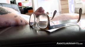 ”Slim bushy twink mastered the technique of dick jerking”