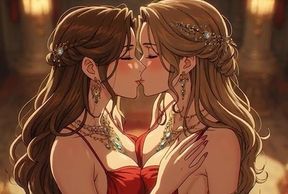 Kissing Orgasm of Mature Women, AI Generated Cartoon content, Uncensored video of 18 Year old Anime Girl