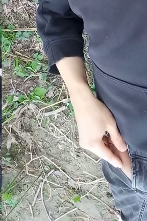 Cock Exposed Through the Pants Fly This Cute Gay Boy Humping Precuming Cumming Cleaning Sperm on His Dick Outdoors Is Jon Arteen