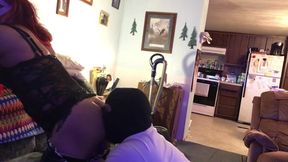 Older Dom Eats Ass and Face Fucks Crossdresser Claudia