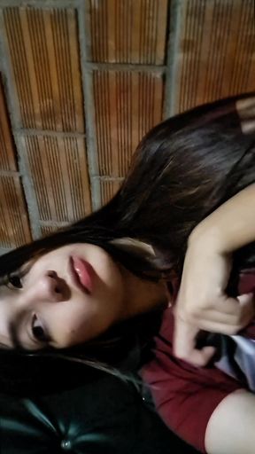 18-year-old girl masturbates and touches herself rich