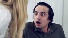 ”Cumhungry Stepmum Rachael Cavalli walks in on her porn addict Stepson”