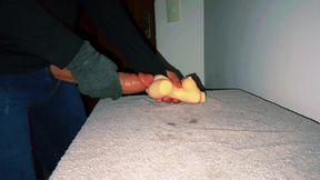 Super Elastic Mini Sex Doll Gets Stretched Out with an Xl Dick