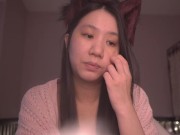 Cute Asian Girl Kitty Cat Cosplay ASMR - read with me onii-chan! - Ezra 9-10