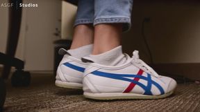 ASIAN GIANTESS makes you into her shoe cuck! Slave away at her STINKY SNAKERS or be CRUSHED under her BARE SOLES! - MOV