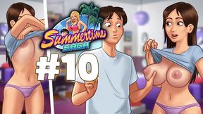 My stepsister charges me for touching her tits (Summertime Saga #10) - Jazziuu
