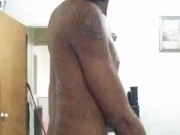 Wednesday night Flexing after my shower just now