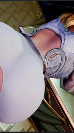Sue Storm Gets Fucked in Her Pussy, Tight Pussy Briar Cowgirl Ride, Widowmaker Rides a Hard Cock